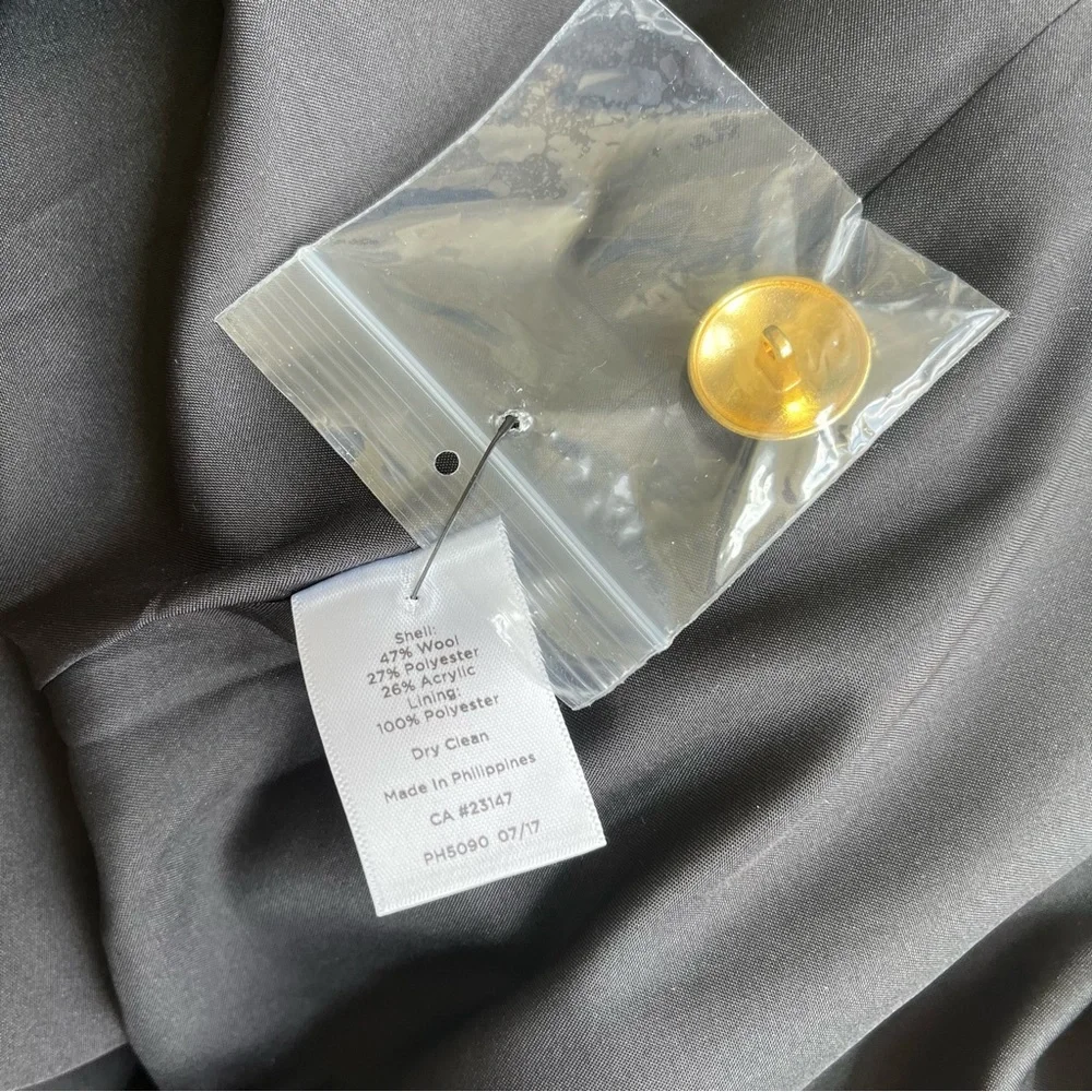 NWT Talbots Women's 12 Multicolor Houndstooth Tweed Mini Skirt Gold Buttons